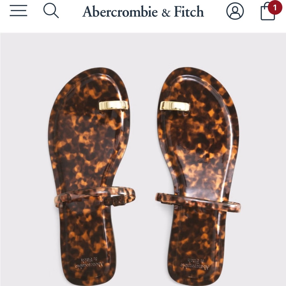 Abercrombie gold toe sandals